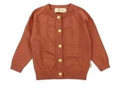Petit Piao cardigan copper brown